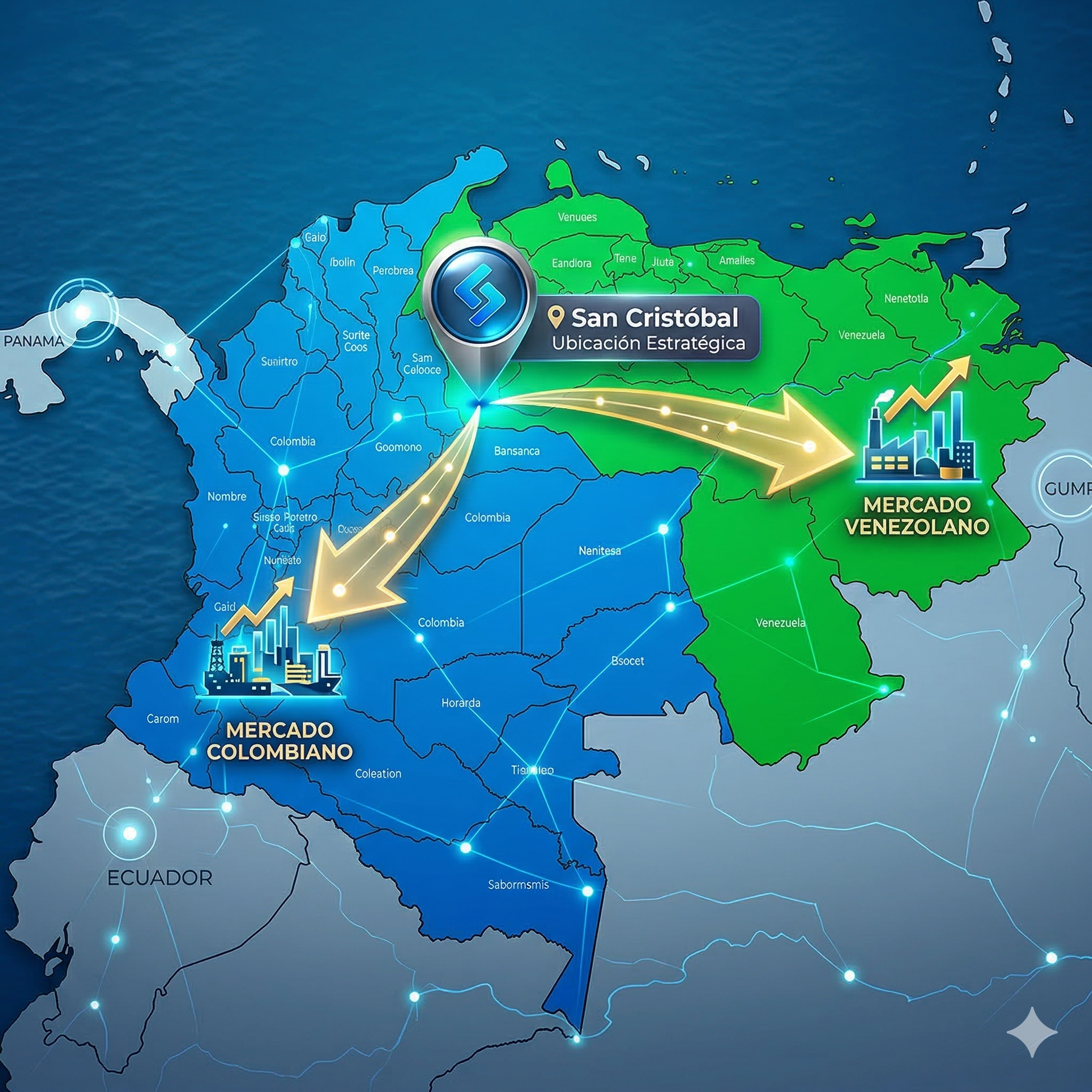 San Cristóbal está en una ubicación estratégica y puede prestar servicios a más de 80 millones de personas.